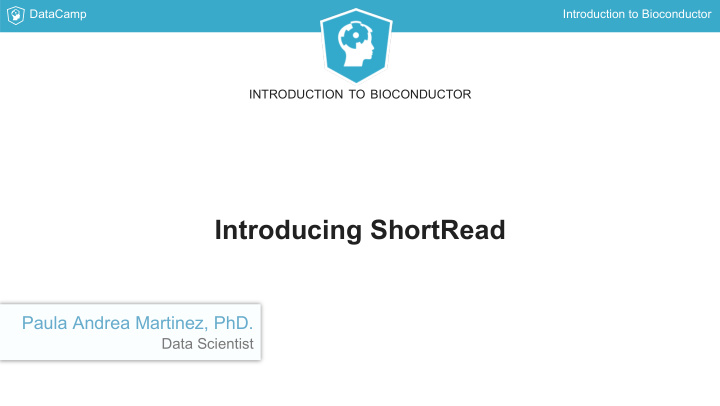 introducing shortread