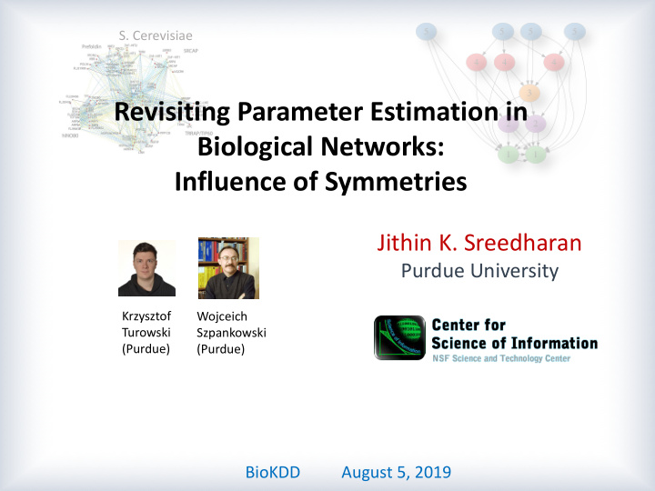 revisiting parameter estimation in biological networks