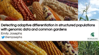 Detecting adaptive differentiation in structured populations  with genomic data and common gardens