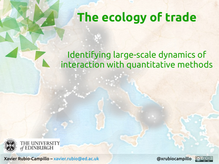 the ecology of trade