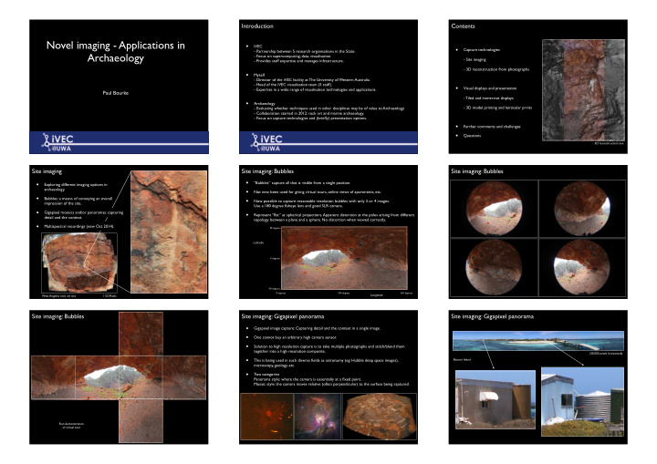 novel imaging applications in