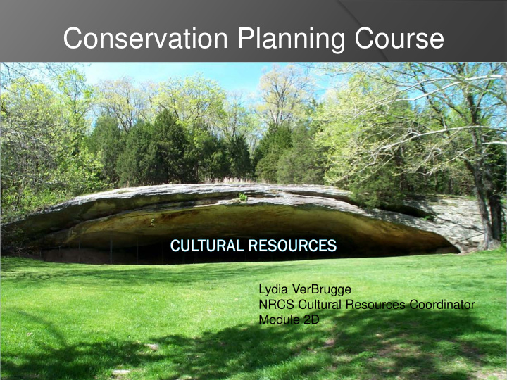 conservation planning course
