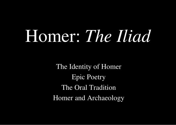 homer the iliad