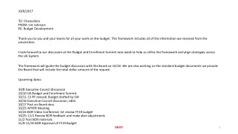 Thank you to you and your teams for all your work on the budget. This framework includes all of