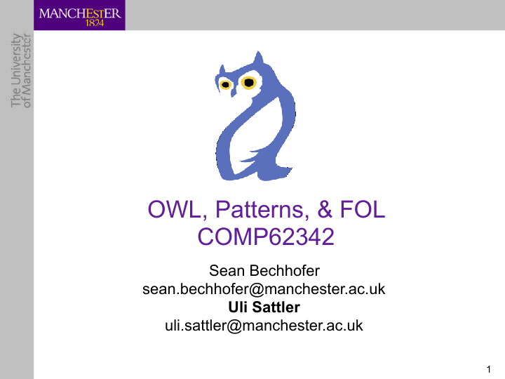 owl patterns fol comp62342