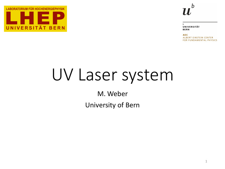 uv laser system