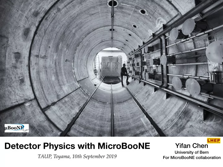 detector physics with microboone