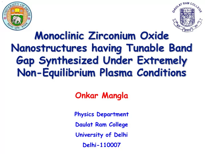 monoclinic zirconium oxide