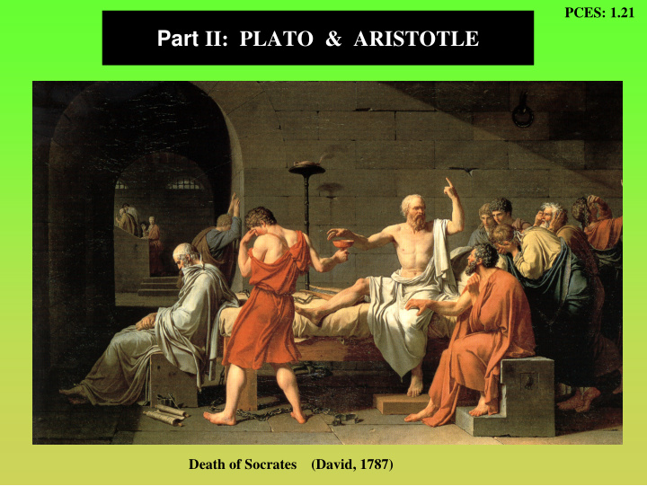 part ii plato aristotle