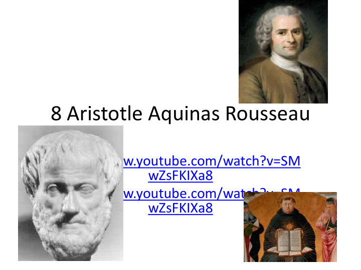 8 aristotle aquinas rousseau