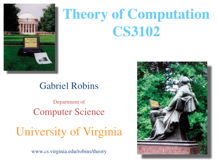 theory of computation cs3102