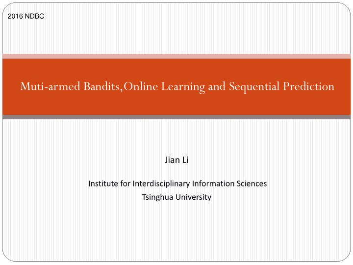 muti armed bandits online learning and sequential