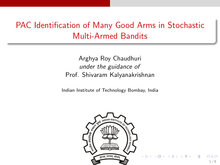 pac identification of many good arms in stochastic multi