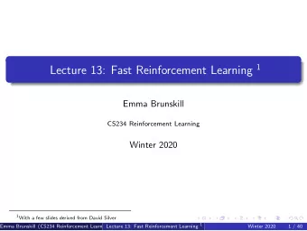 Refresh Your Knowledge Fast RL Part II  The prior over arm 1 is Beta(1,2) (left) and arm 2 is a