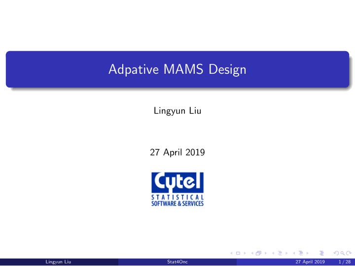 adpative mams design