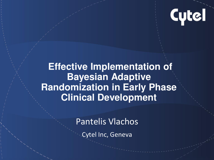 bayesian adaptive randomization in early phase