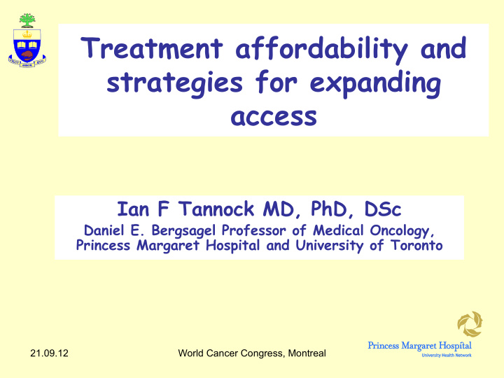 treatment affordability and strategies for expanding