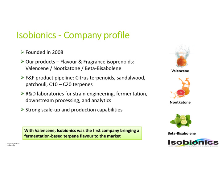 isobionics company profile
