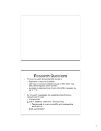 research questions
