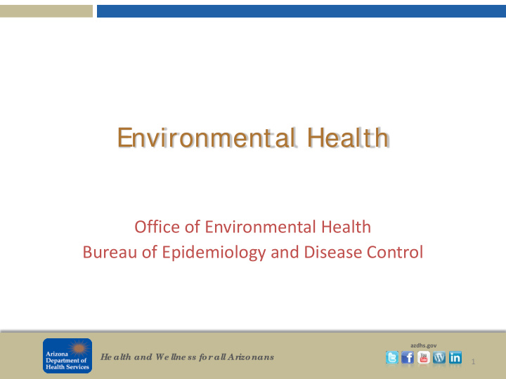 environmental health