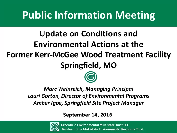 public information meeting