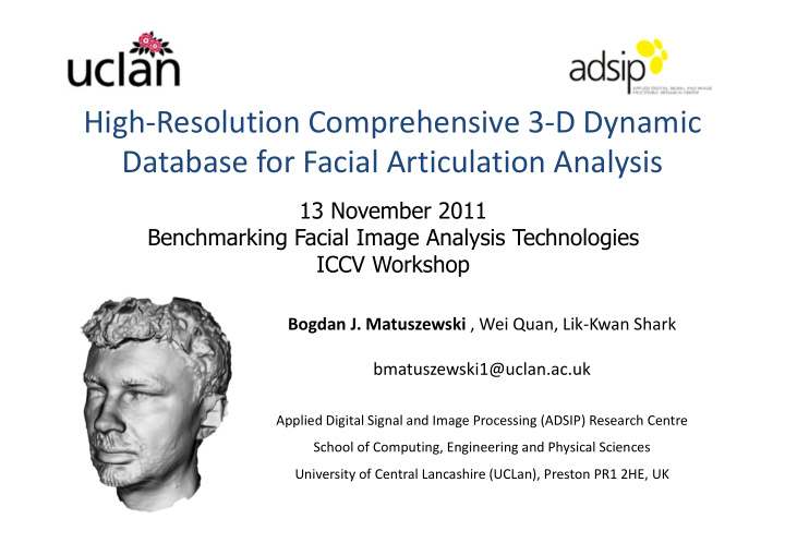 high resolution comprehensive 3 d dynamic database for