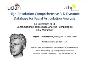 High-Resolution Comprehensive 3-D Dynamic  Database for Facial Articulation Analysis