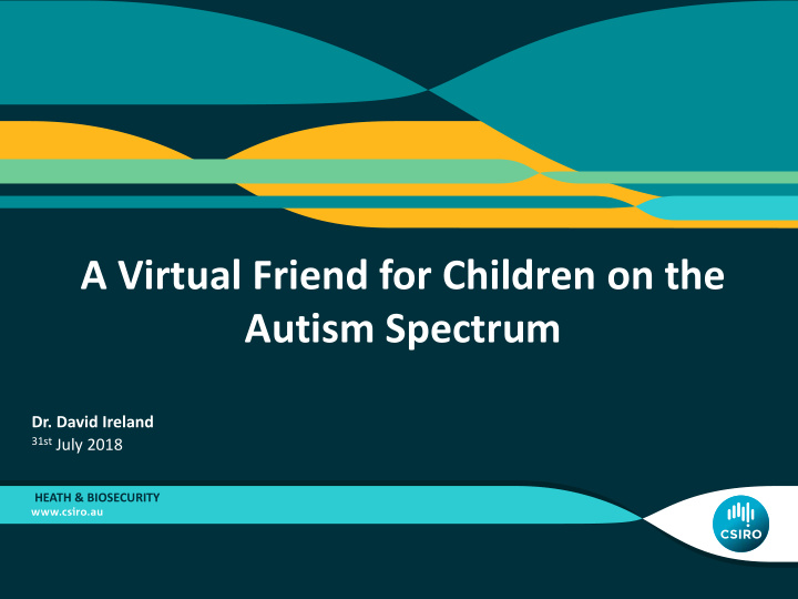 a virtual friend for children on the autism spectrum