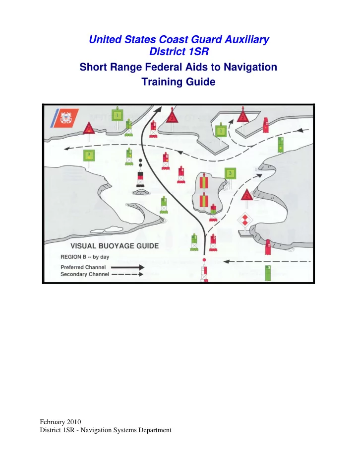 february 2010 district 1sr navigation systems department
