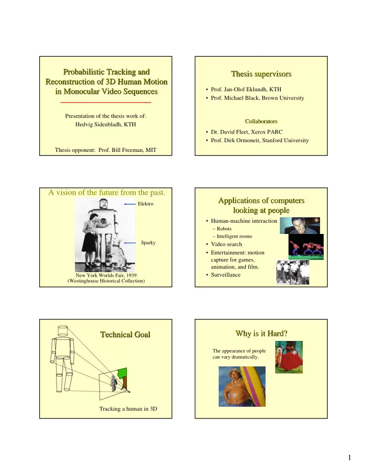 probabilistic tracking and probabilistic tracking and