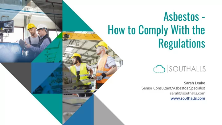 asbestos how to comply with the regulations