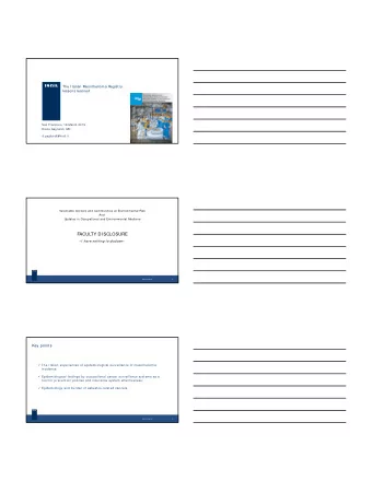 FACULTY DISCLOSURE  I have nothing to disclose  06/ 03/ 2019  2  Key points  The Italian