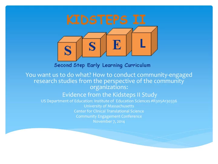 you want us to do what how to conduct community engaged