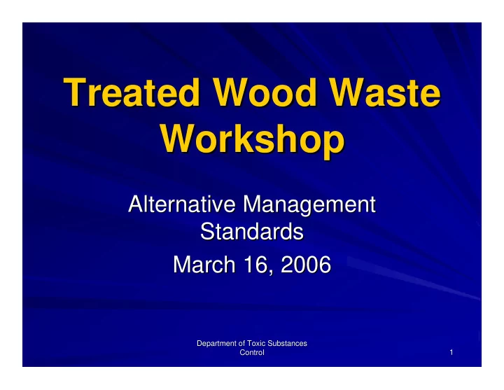 treated wood waste treated wood waste workshop workshop