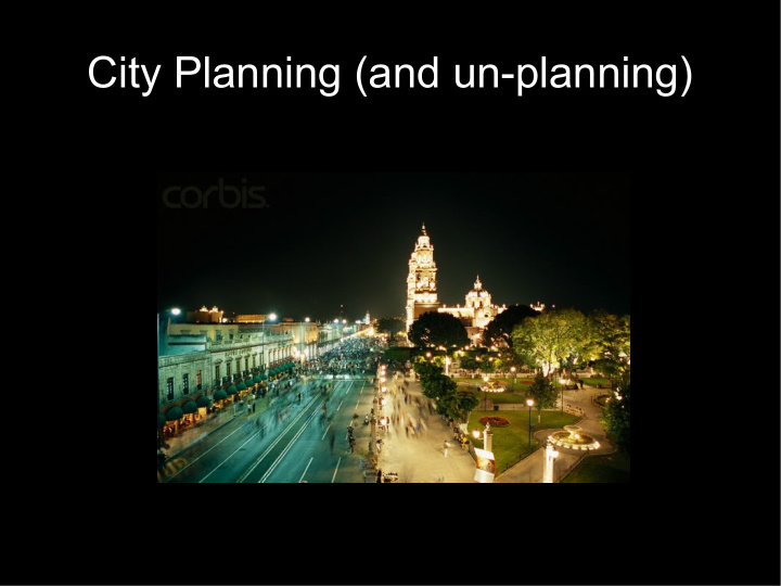 city planning and un planning