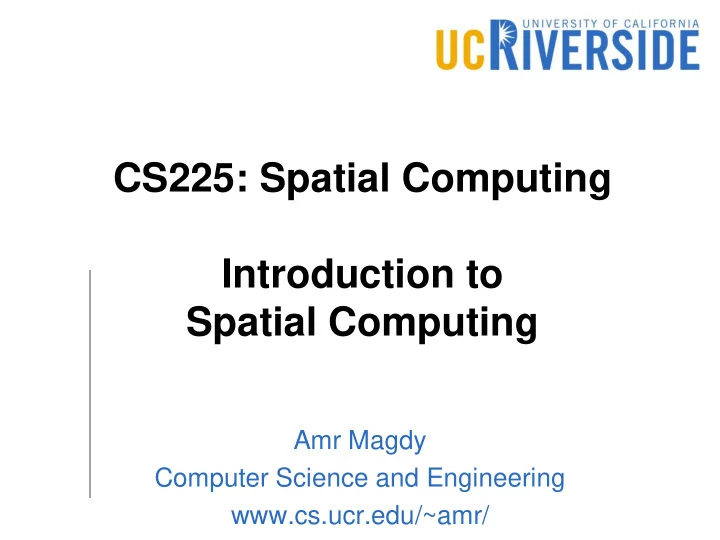 spatial computing