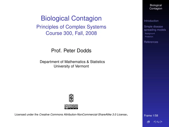 biological contagion