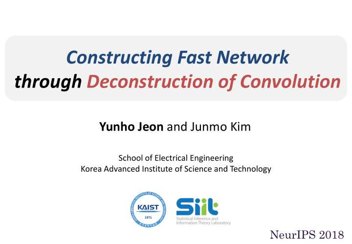 constructing fast network