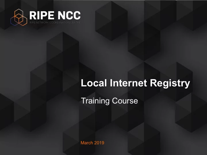 local internet registry