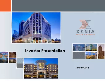Investor Presentation  January 2015  Forward-Looking Statements; Non-GAAP  Financial Measures This