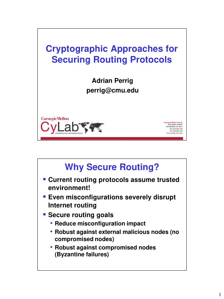 cryptographic approaches for securing routing protocols