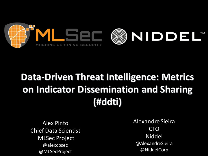 data driven threat intelligence metrics on indicator