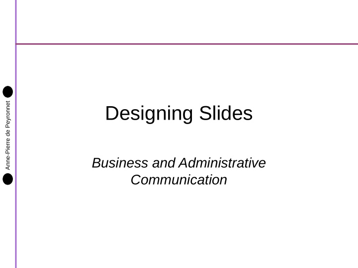 designing slides