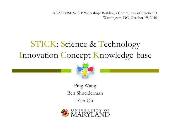 stick science technology innovation concept knowledge base