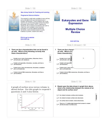 Eukaryotes and Gene  and is intended for the non-commercial use of  students and teachers. These