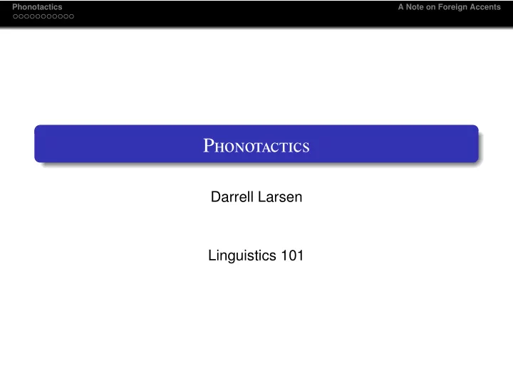 p honotactics