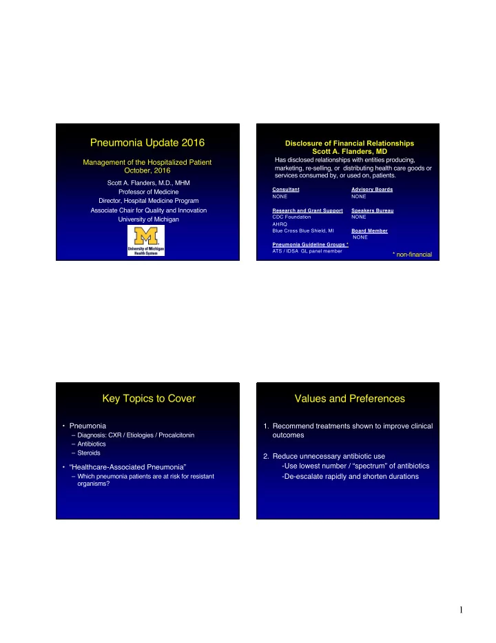 values and preferences