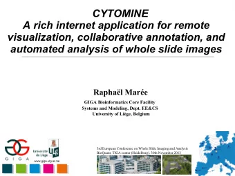 CYTOMINE  A rich internet application for remote  visualization, collaborative annotation, and
