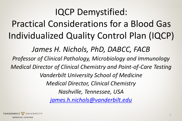 iqcp demystified practical considerations for a blood gas