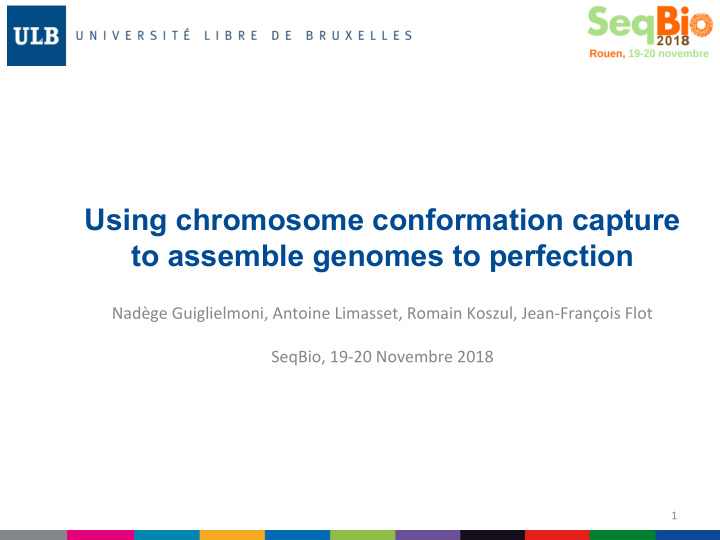 using chromosome conformation capture to assemble genomes